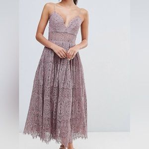 Purple Lace Cami Dress